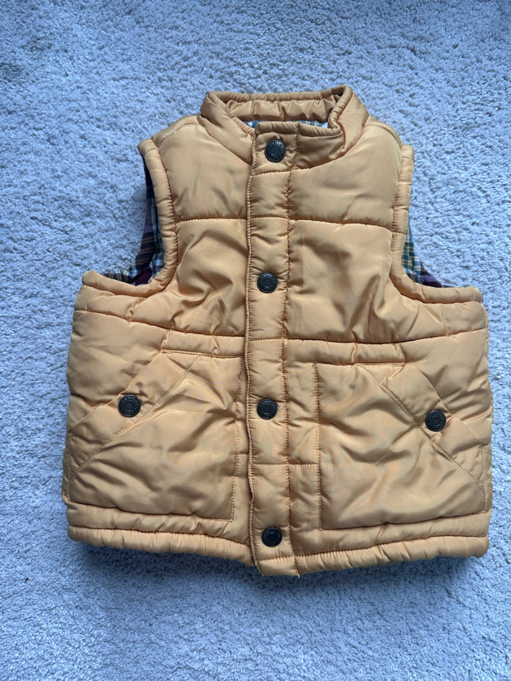 Janie & Jack Yellow Puffer Vest